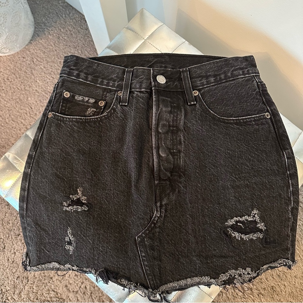 Levis Denim Black Skirt